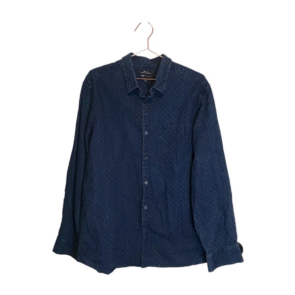 Marc Anthony Other - Marc Anthony luxury slim fit jean shirt with raised detail size XL